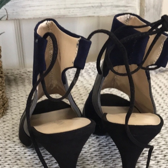Nine West Color Block Peep Toe Booties - Picture 13 of 16
